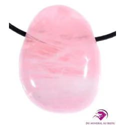 Pierre percée en Quartz rose