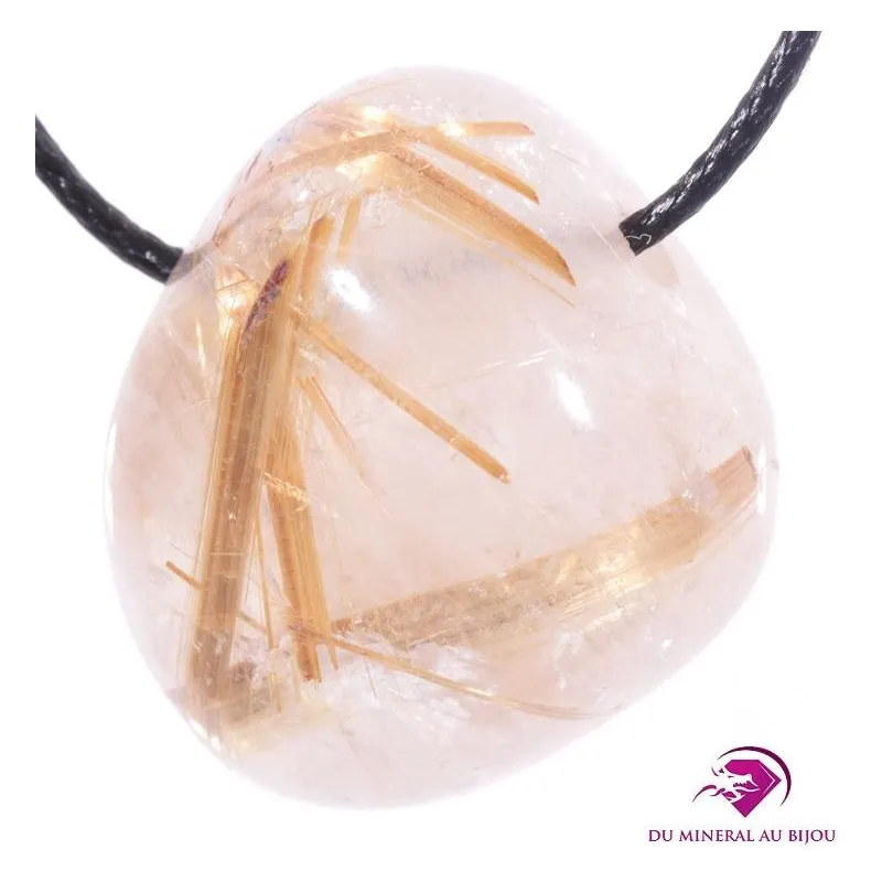 Pierre percée en Quartz Rutile Pierre percée en Quartz Rutile