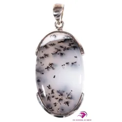 Pendentif en Agate dendritique Ref : penagd4