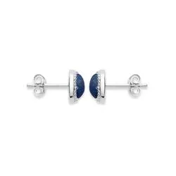 Boucles d'oreilles en Lapis Lazuli et Argent Réf : BOLLA1