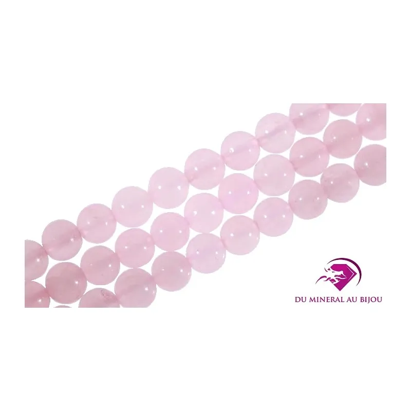Perles rondes Quartz rose 6mm