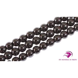 10 Perles rondes d'Hématite 6mm