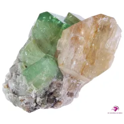 Grenat Tsavorite et Diopside de Tanzanie