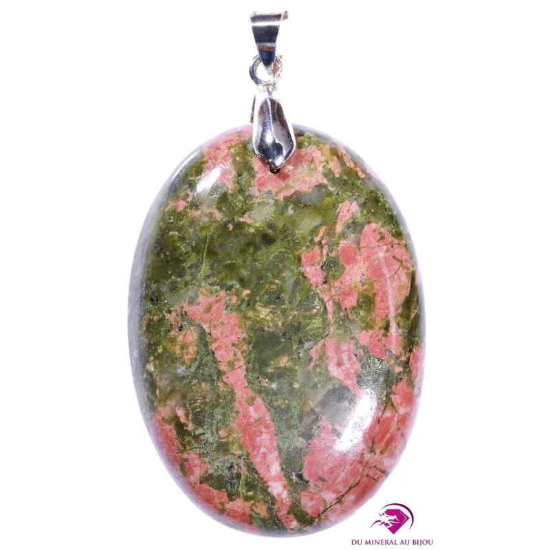 Pendentif en Unakite polie