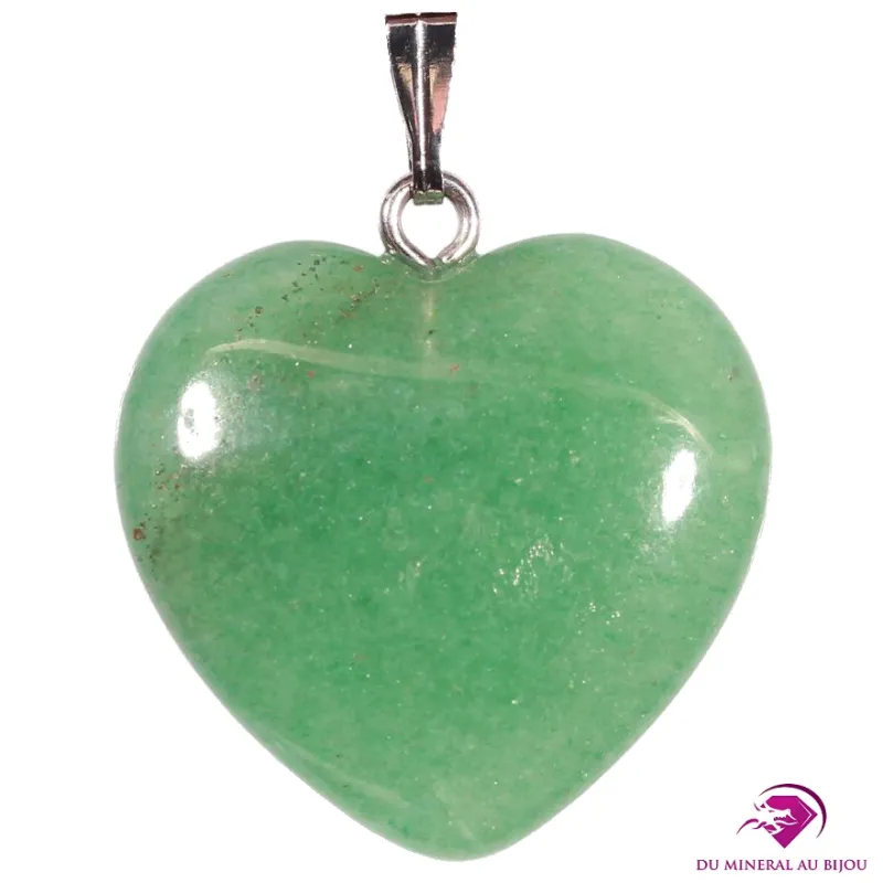 Pendentif cœur en Aventurine