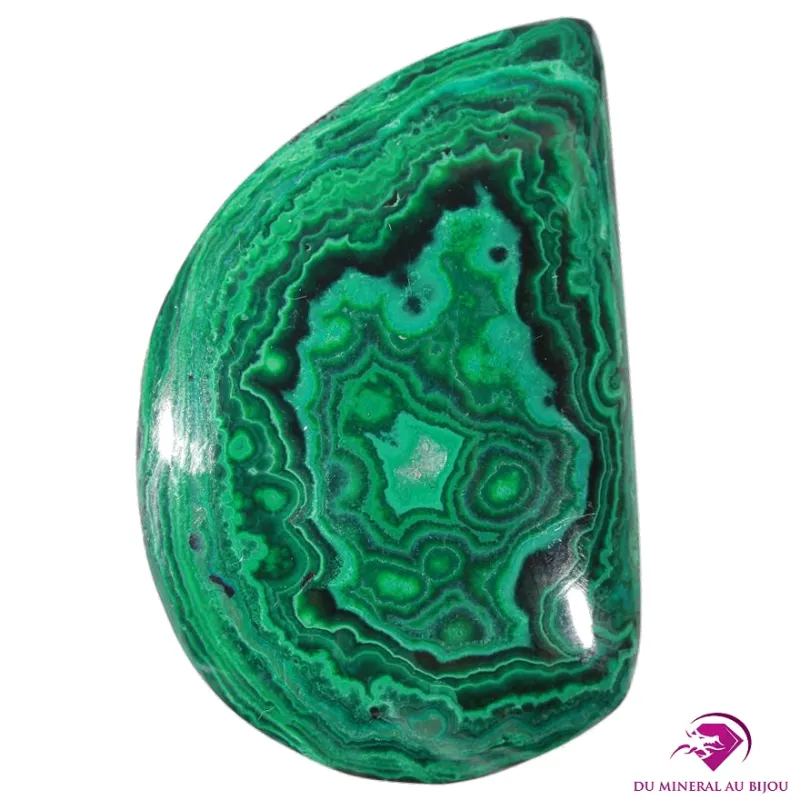 Cabochon en Malachite et Chrysocolle