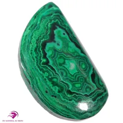 Cabochon en Malachite et Chrysocolle