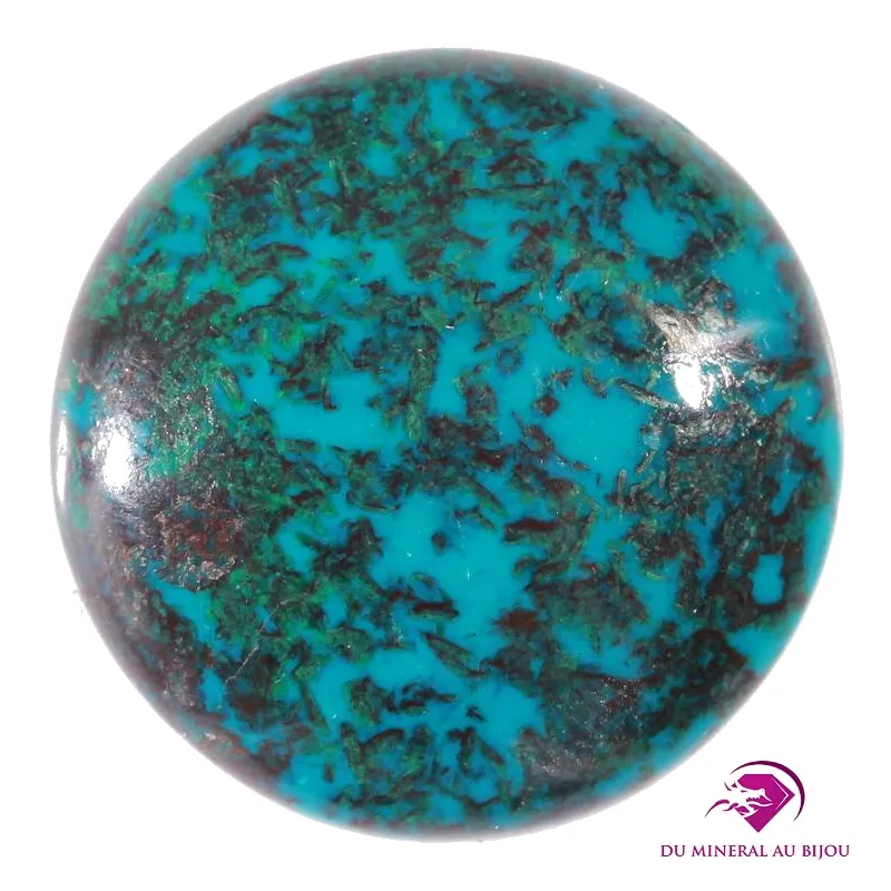 Cabochon en Chrysocolle du Pérou