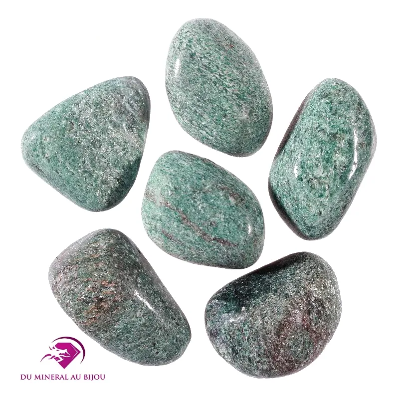 Fuchsite roulée du Brésil