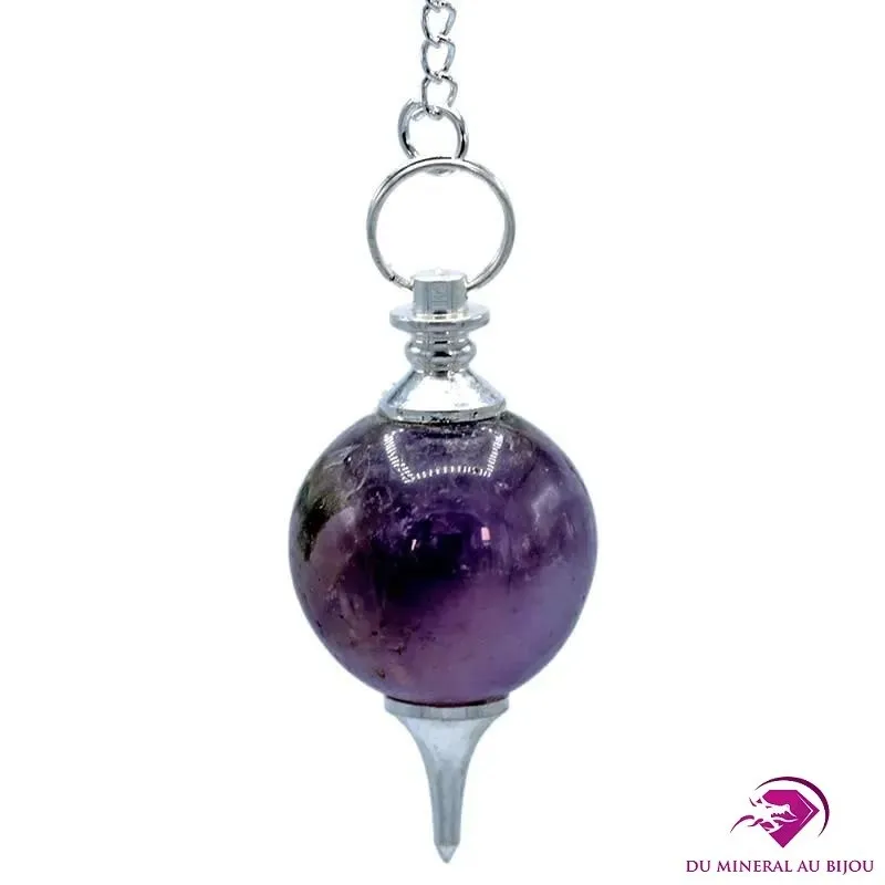 Pendule sphère en Améthyste