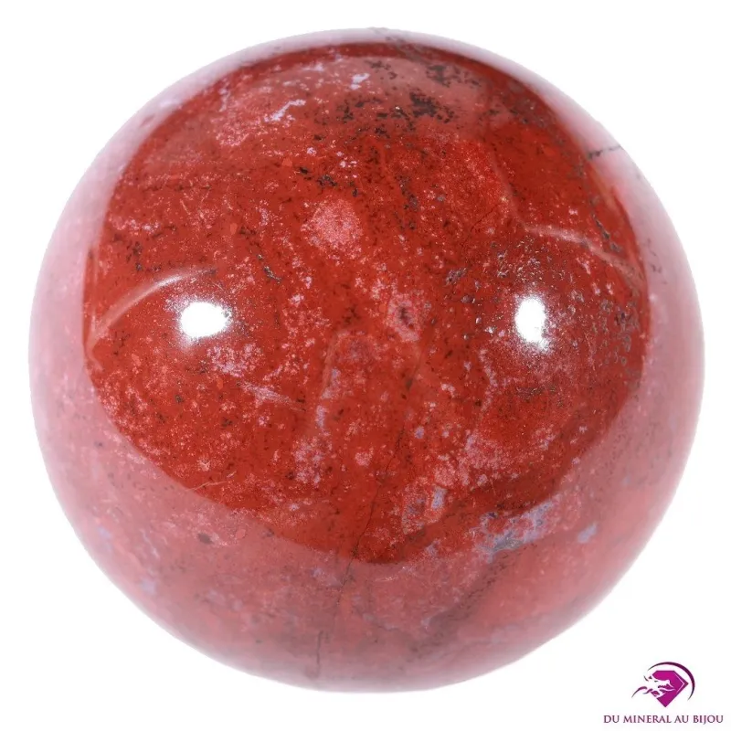 Sphère de Jaspe rouge