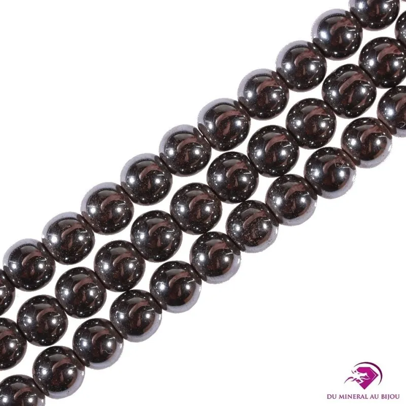 Perles rondes Hématite 8mm
