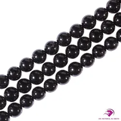 Perles rondes Tourmaline noire 8mm
