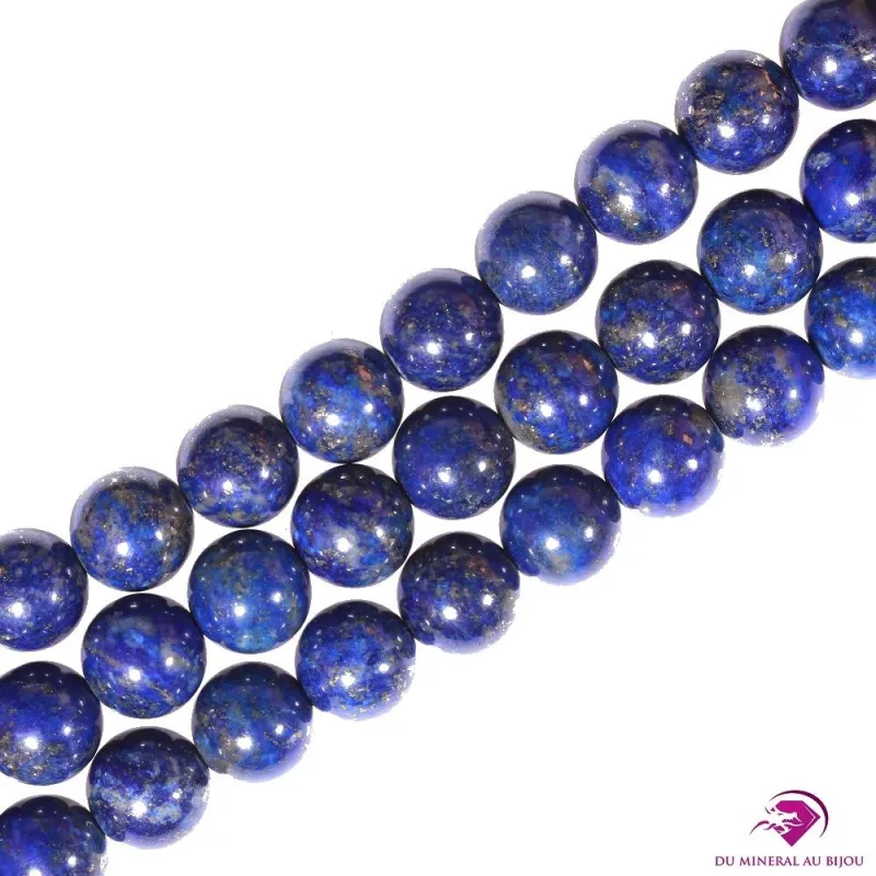 Perles rondes de Lapis Lazuli 8mm