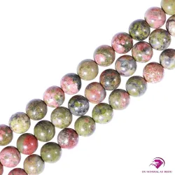 Perles rondes Unakite 8mm