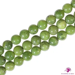 5 Perles rondes Jade néphrite 8mm