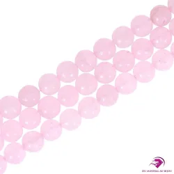 Perles rondes de Quartz rose 8mm