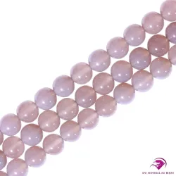 Perles rondes Agate grise 8mm