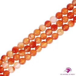 Perles rondes de Cornaline 6mm