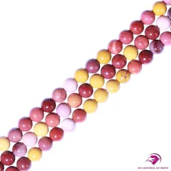 Perles rondes Jaspe mookaïte 6mm