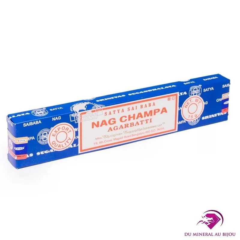 Boite de 12 bâtonnets d'encens Satya Nag Champa