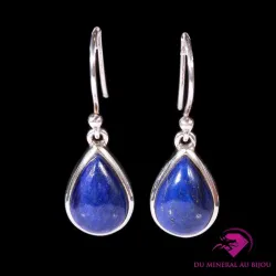 Boucles d'oreilles pendantes en Lapis-Lazuli