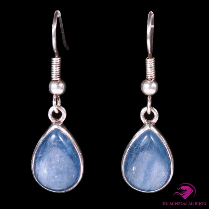 Boucles d'oreilles en Cyanite et Argent 925