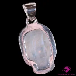 Pendentif bouddha en Labradorite blanche