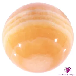 Sphère en Calcite orange
