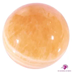 Sphère en Calcite orange