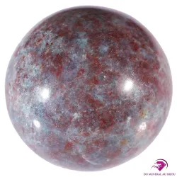 Sphère en Rubis et Cyanite