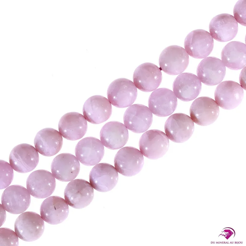 10 Perles rondes Kunzite 6mm