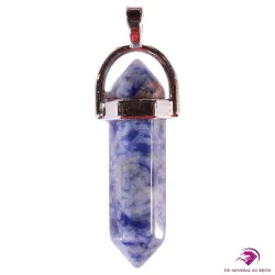 Pendentif pointe en Sodalite