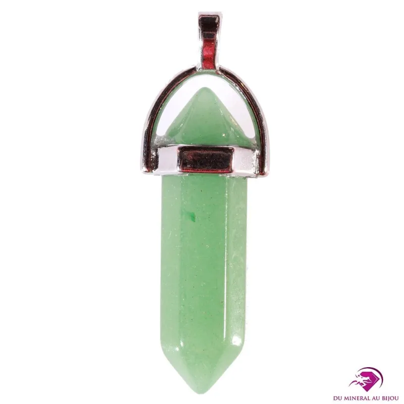 Pendentif pointe en Aventurine