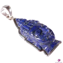 Pendentif Bouddha en Lapis-Lazuli et Argent 925