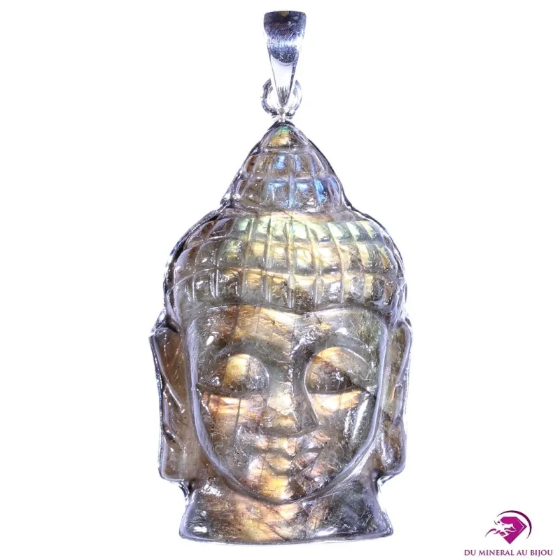 Pendentif Bouddha en Labradorite