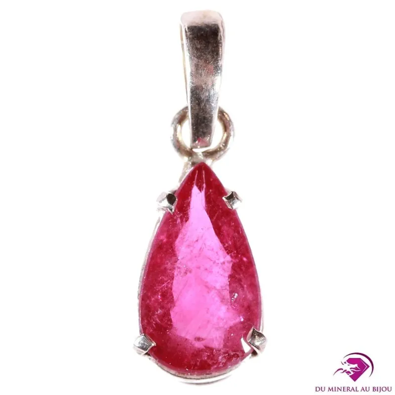 Pendentif en Tourmaline Rubellite