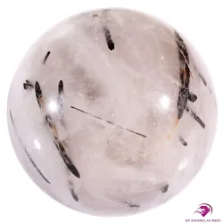 Sphère en Quartz Tourmaline noire