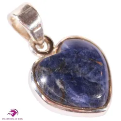 Pendentif cœur en Sodalite