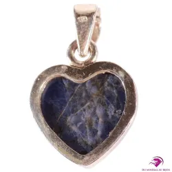 Pendentif cœur en Sodalite