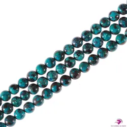 10 Perles rondes Chrysocolle 6mm