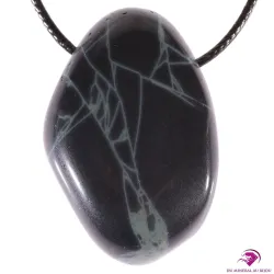 Pierre percée en Obsidienne Spider