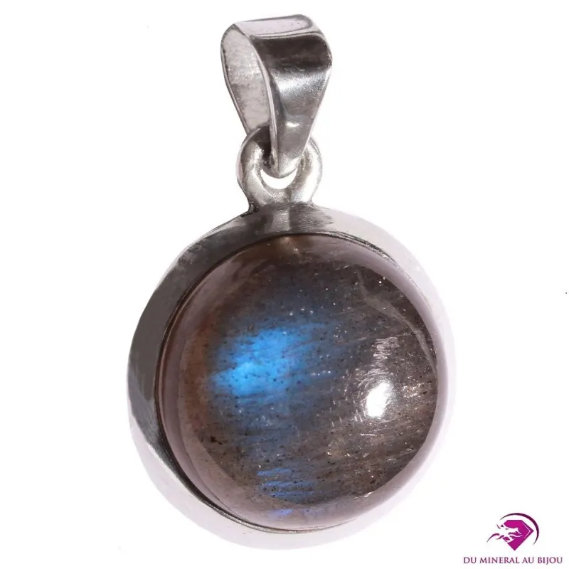 Pendentif en Labradorite bleue