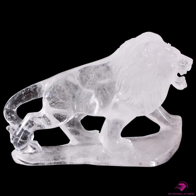 Lion en Cristal de roche