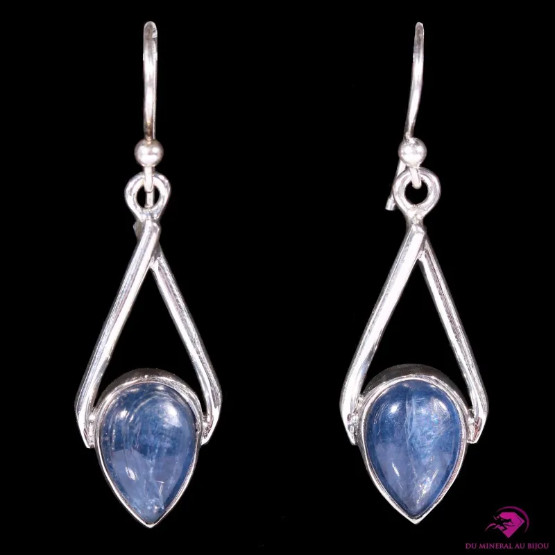 Boucles d'oreilles en Cyanite