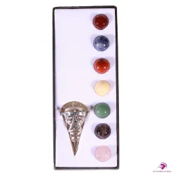 Coffret Pendule 7 Chakras - Boite