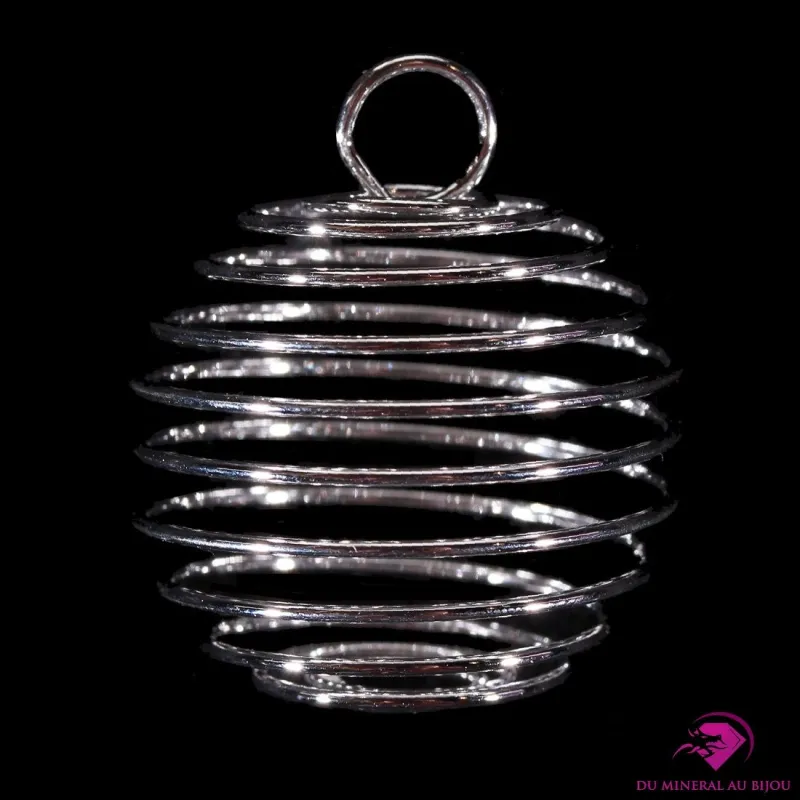 Pendentif cage spirale