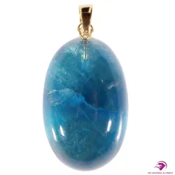 Pendentif en Fluorine bleue...