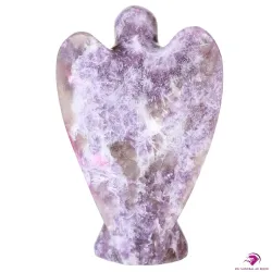 Ange en Lépidolite et Tourmaline rubellite