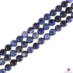5 Perles rondes Sodalite 8mm